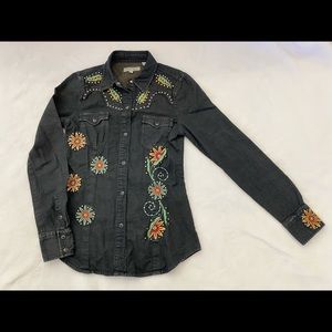 Stetson Shirt with Embroidery and Stud Detail